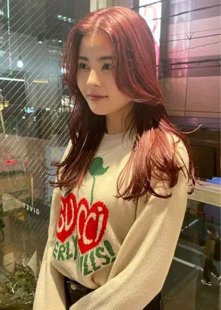 ロング カラー ヘアアレンジ アイブロウ GIVET (ジヴェ)所属・撮影モデル募集 🦋soemikaのヘアスタイル