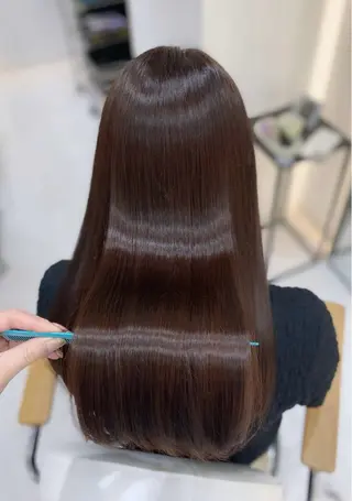 ロング カラー 艶髪・透明感カラー・ 韓国ヘア・Yuriのヘアスタイル