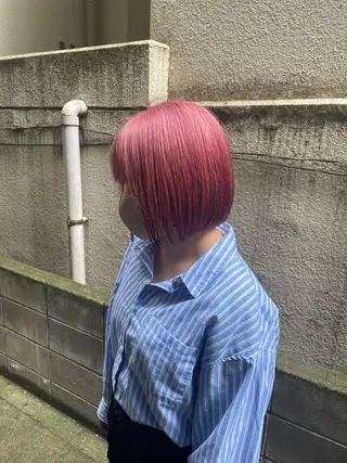 ショート ハイトーン/ボブ /Riimooaのヘアスタイル