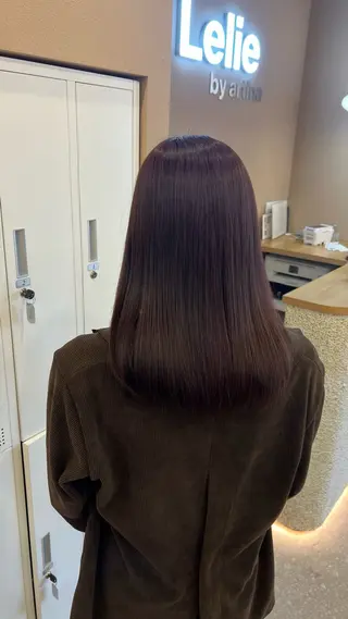 セミロング カラー Lelie by artina所属・💚 AKI 💚のヘアスタイル