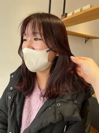 セミロング 西崎 満里奈のヘアスタイル