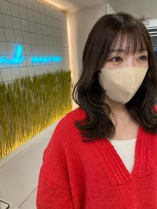 セミロング カラー 《髪質改善✖️オリー ブ🧸》小嶋拓也のヘアスタイル