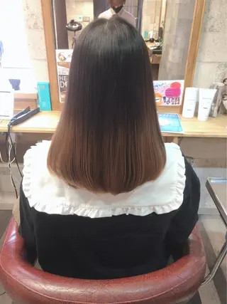 ミディアム PANOL 秀島のヘアスタイル