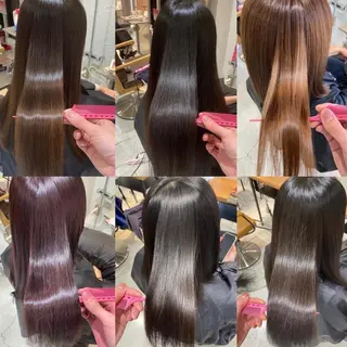 セミロング ORIKA 美容室のヘアスタイル