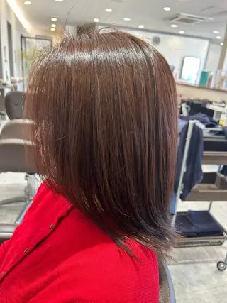 ミディアム カラー 大西 葵のヘアスタイル