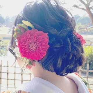 セミロング ヘアアレンジ GRANLUSSO 〜グランルッソ駅前店所属・木口 嘉美のヘアスタイル