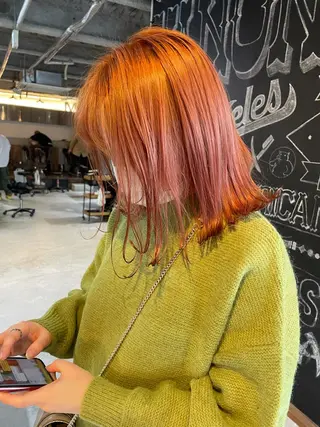 ミディアム カラー メンズヘア/レイヤー /ボブ山内春輝のヘアスタイル