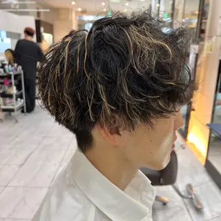 カラー パーマ メンズ アグヘアーシータ所属・🤩メンズカット/ パーマ山本🤩のヘアスタイル