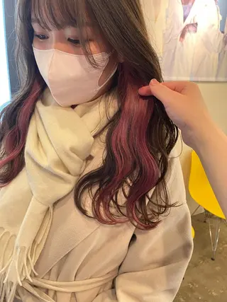 ロング 🤍韓国ヘア🇰🇷 タバタサオリ🤍のヘアスタイル