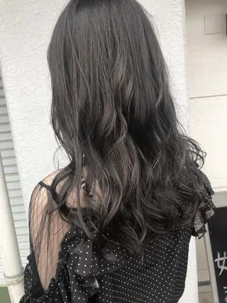 セミロング カラー レイヤーカット匠 イソザキノリユキのヘアスタイル