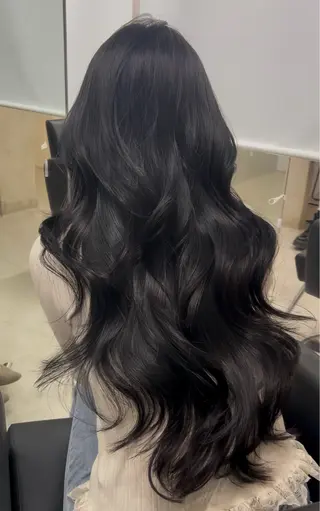 ロング カラー sunc所属・梅田l大人韓国ヘア レイヤー×艶カラーのヘアスタイル