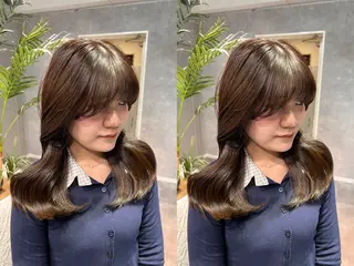 ミディアム 💕韓国レイヤー× 髪質改善 宮内諒のヘアスタイル