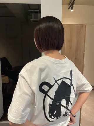 ショート 葉月/ボブ/ 透明感カラー／中目黒のヘアスタイル