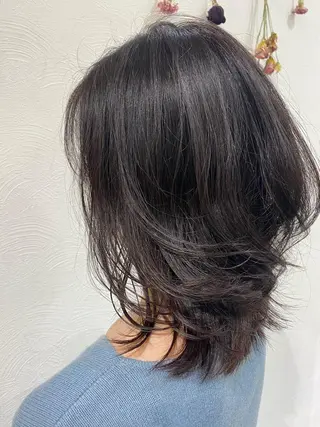 ミディアム allure所属・【髪質改善】ena 縮毛矯正/落合/新宿のヘアスタイル