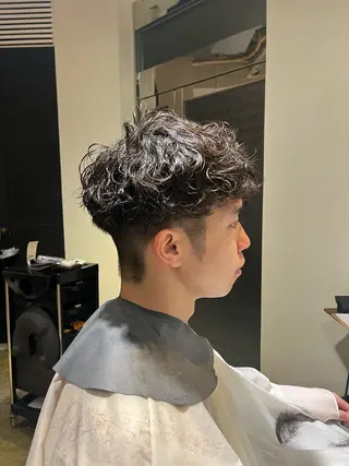 メンズ えんぐちとも／透明感 カラー／博多ボブのヘアスタイル