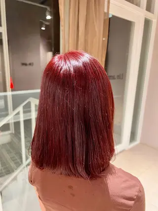 ミディアム 髪質改善カラー Unami 太田英寿のヘアスタイル