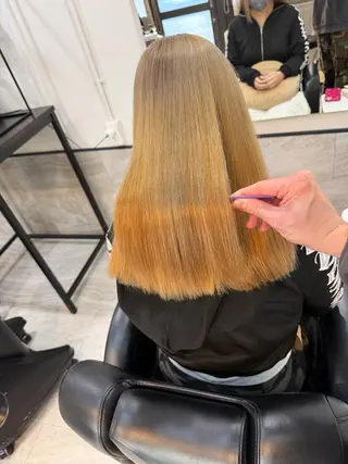 ロング カラー ブリーチ/髪質改善/ メンズ/ KOKIのヘアスタイル