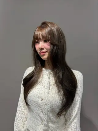 ロング カラー 🫧うる艶ハイトーン 🫧💘サヤ💘のヘアスタイル