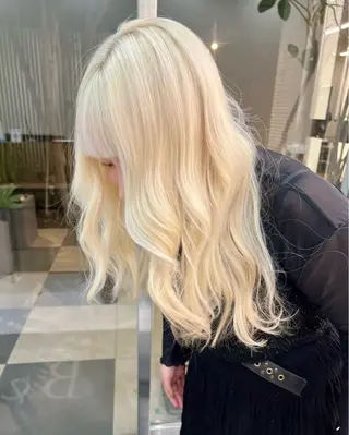 ロング カラー belle   表参道　terrace所属・抜きっぱなしブロンド /ハイトーン/カナタのヘアスタイル
