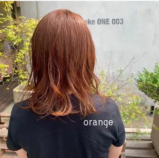 ミディアム カラー パーマ ヘアアレンジ maho🤍透明感 カラー/顔周りcutのヘアスタイル