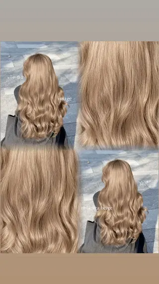 カラー 透ける透明感カラー 🤍anju🎀のヘアスタイル