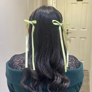 セミロング 🥀暖色/エクステ/ ヘアメ/横浜/かなこのヘアスタイル
