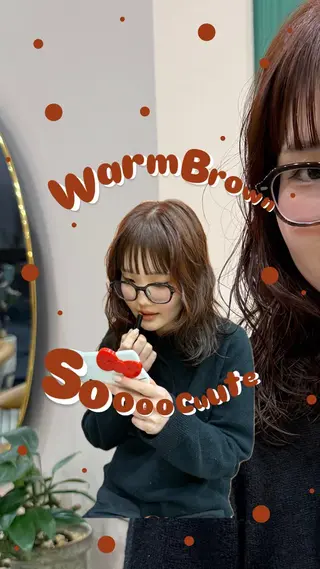 カラー igggy所属・松岡 茉和のヘアスタイル