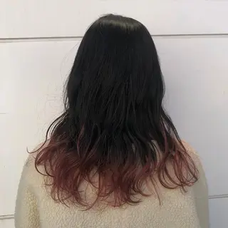 ロング カラー カトウ ユウカのヘアスタイル
