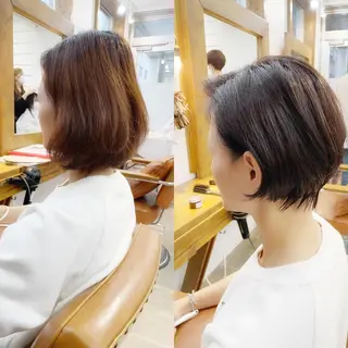 ショート カラー newline銀座所属・👑銀座ショート/ 絶壁補正/金子涼👑のヘアスタイル