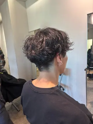 パーマ メンズ たなかあゆ✨ALBU MACADEMY渋谷のヘアスタイル