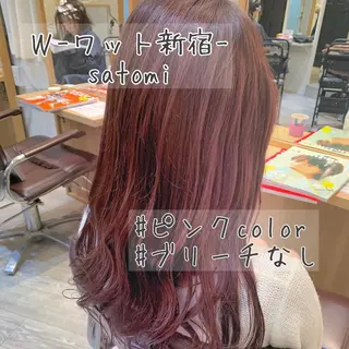 ロング 淡色ふんわりhair 新宿satomiのヘアスタイル