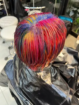 ショート カラー daiki 原宿のヘアスタイル