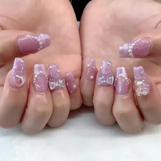 ネイル 💎🐰 saki. m 🐰💎のネイルデザイン