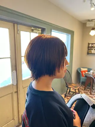 ショート Masaki ブリーチカラーのヘアスタイル