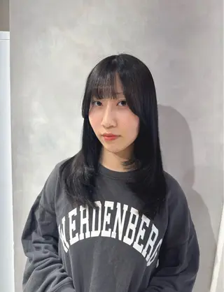 セミロング カラー 透明感カラー✨艶髪 制作🌱山根あゆみのヘアスタイル