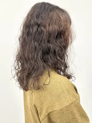 ロング パーマ 小顔ボブ/お悩み解決 /ボブパーマ/とういのヘアスタイル