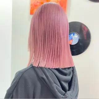 ショート カラー パーマ ヘアアレンジ メンズ キッズ ネイル マツエク・マツパ アイブロウ 🧨ブリーチー×ボブ レイヤー💎じゅえるのヘアスタイル