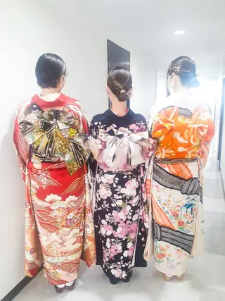 セミロング ヘアアレンジ Hair&Make  Delight*のヘアスタイル