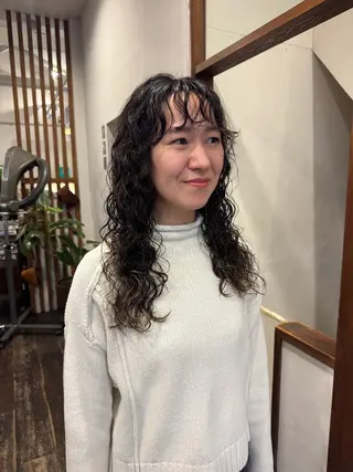 ロング パーマ MOK大阪梅田店 Asahiのヘアスタイル