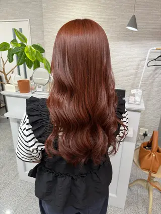 セミロング カラー hairdesign Granz 平成店所属・志賀 美沙のヘアスタイル