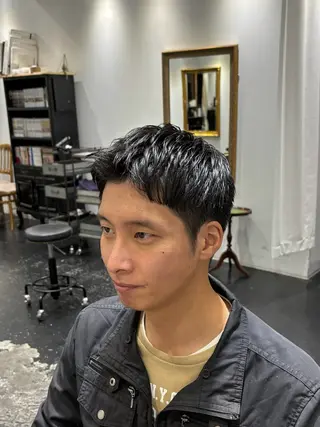 ショート メンズ 韓国メンズヘア/ ダウンパーマ/歩夢のヘアスタイル