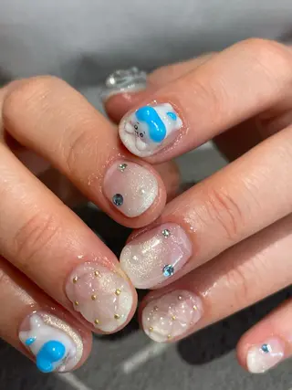 ショート m kaori𓃟のネイルデザイン