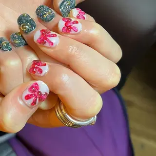 ネイル フリーランス¨̮⃝ ネイリストOKADAのネイルデザイン