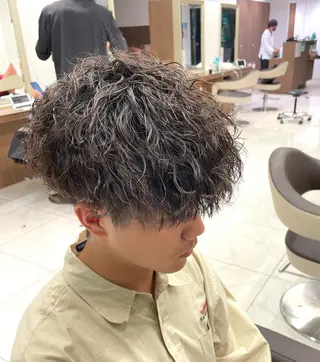 ショート パーマ メンズ 【メンズ特化】 池田大成✂︎のヘアスタイル