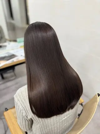 ロング レイヤーカット/ 艶カラー/山内一暉のヘアスタイル