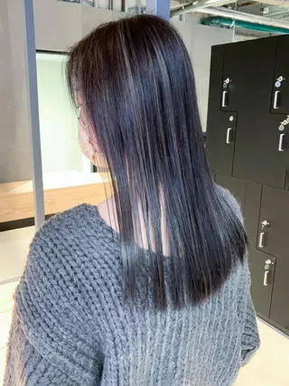 セミロング カラー ITbyALBUM 八王子店のヘアスタイル