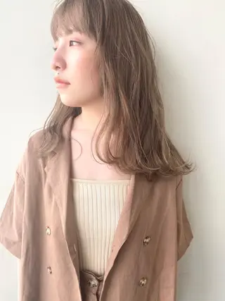 セミロング 小澤大輔 YOLO hairのヘアスタイル