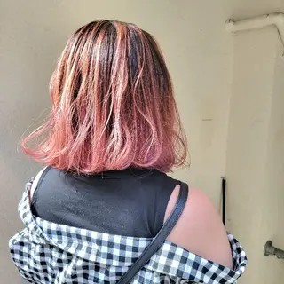 ミディアム 🇰🇷透明感×ハイ トーン🌟tomoのヘアスタイル