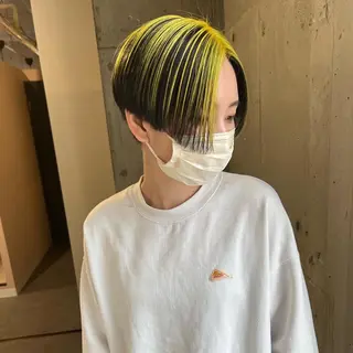 ショート カラー lani 天神大名/ブリーチのヘアスタイル