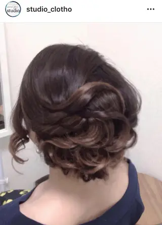 ヘアアレンジ 京都.祇園セットサロン:スタジオ ヒロ【Studio hiro】所属・ヒロ(hiro) •スタジオヒロのヘアスタイル